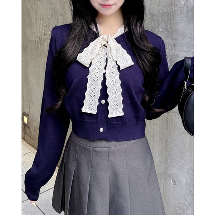 コン | 12Gレースボウタイニット | INGNI 