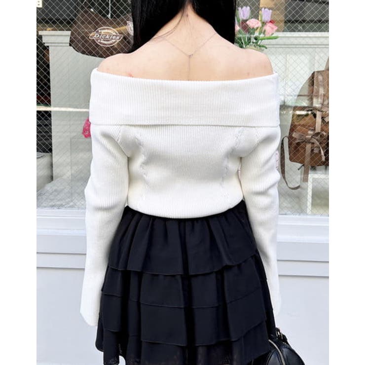 12GリボンオフショルフレアSニット | INGNI  | 詳細画像4 