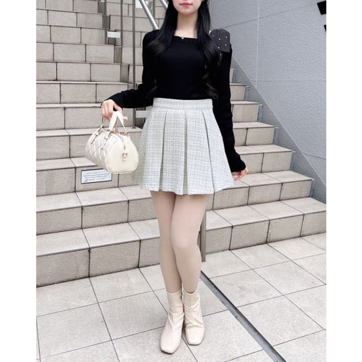 12Gワンショル肩リボンビジュー付ニット | INGNI  | 詳細画像9 