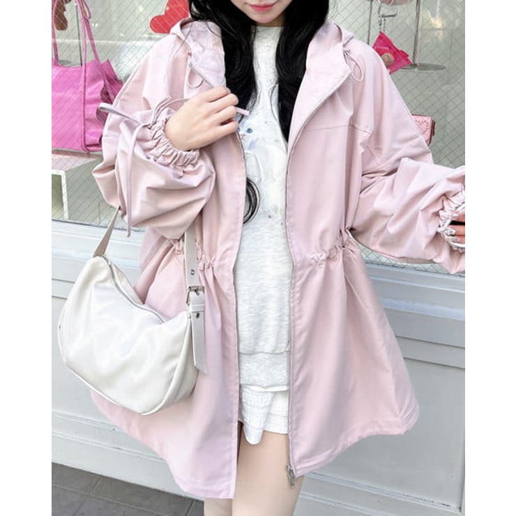 ミドル丈袖リボン2WAYマンパー | INGNI  | 詳細画像8 