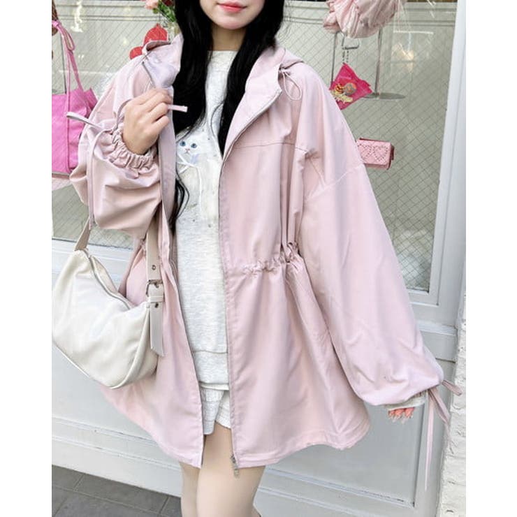 ミドル丈袖リボン2WAYマンパー | INGNI  | 詳細画像7 