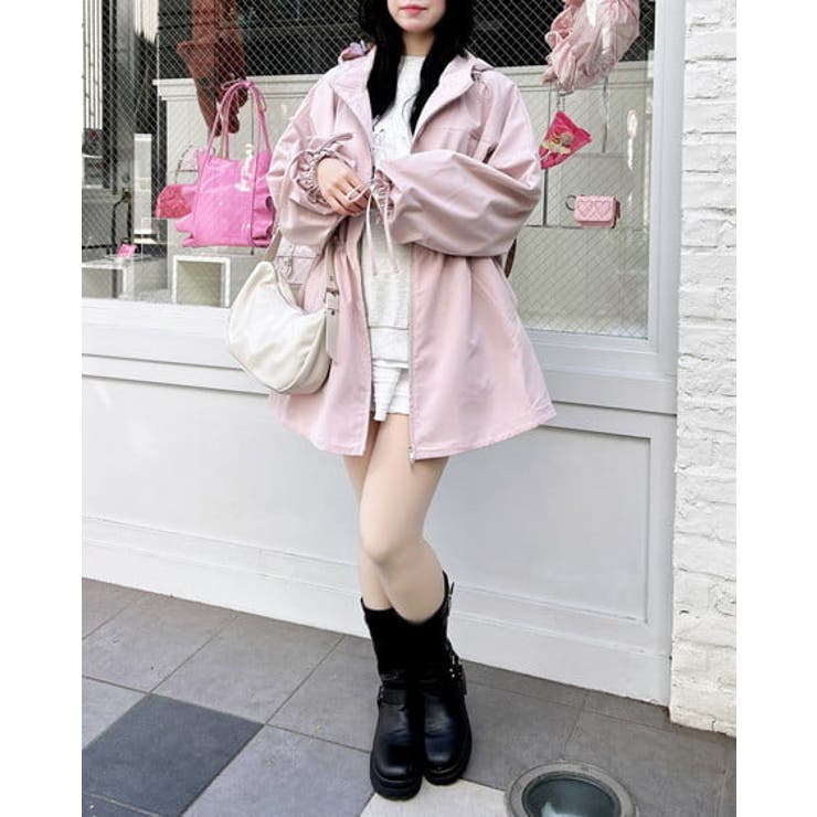 ミドル丈袖リボン2WAYマンパー | INGNI  | 詳細画像2 