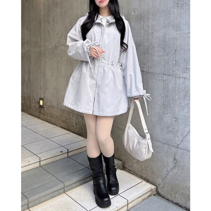 ミドル丈袖リボン2WAYマンパー | INGNI  | 詳細画像10 