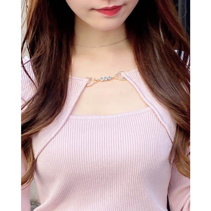 12Gビット付デコルテオープンリブニット | INGNI  | 詳細画像5 