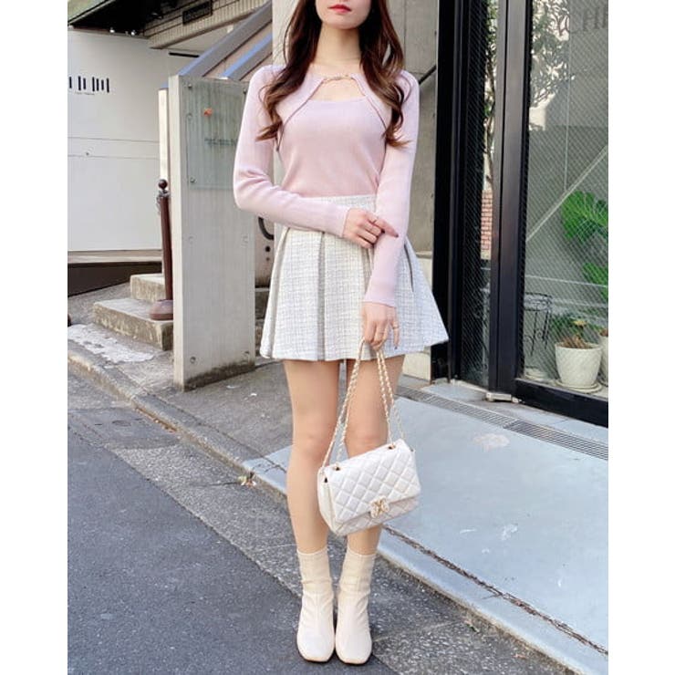 ツイードボックスプリーツスカパン | INGNI  | 詳細画像9 