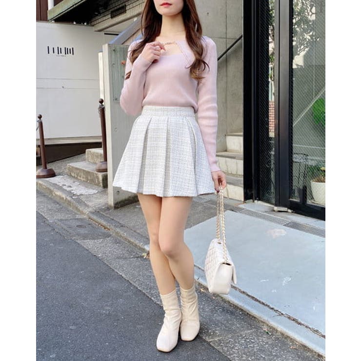 ツイードボックスプリーツスカパン | INGNI  | 詳細画像8 