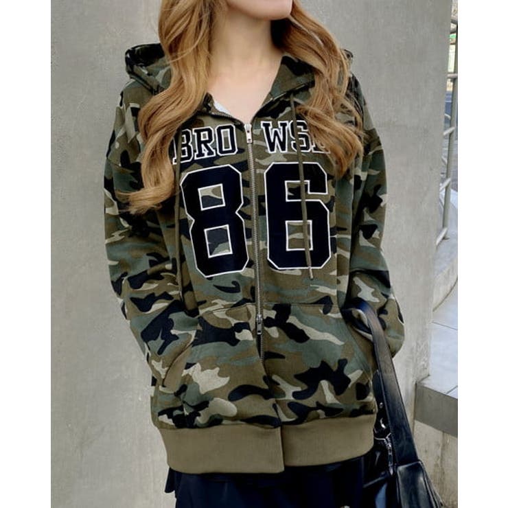 フトボーダー | ナンバリング裏毛ダブルZIPパーカー | INGNI 