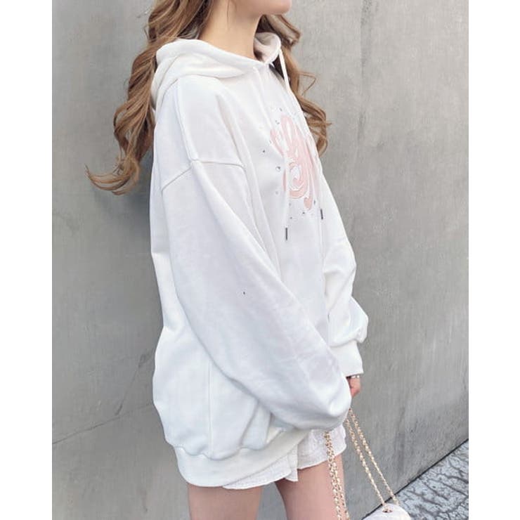 キルティングロゴ裏毛パーカー | INGNI  | 詳細画像9 