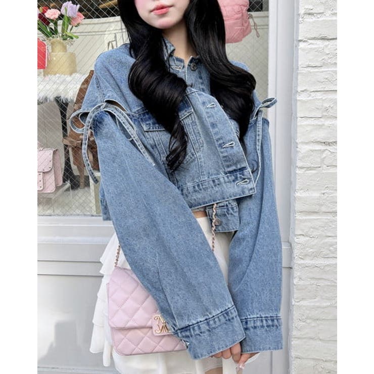 袖リボンクロップド丈Gジャン | INGNI  | 詳細画像7 