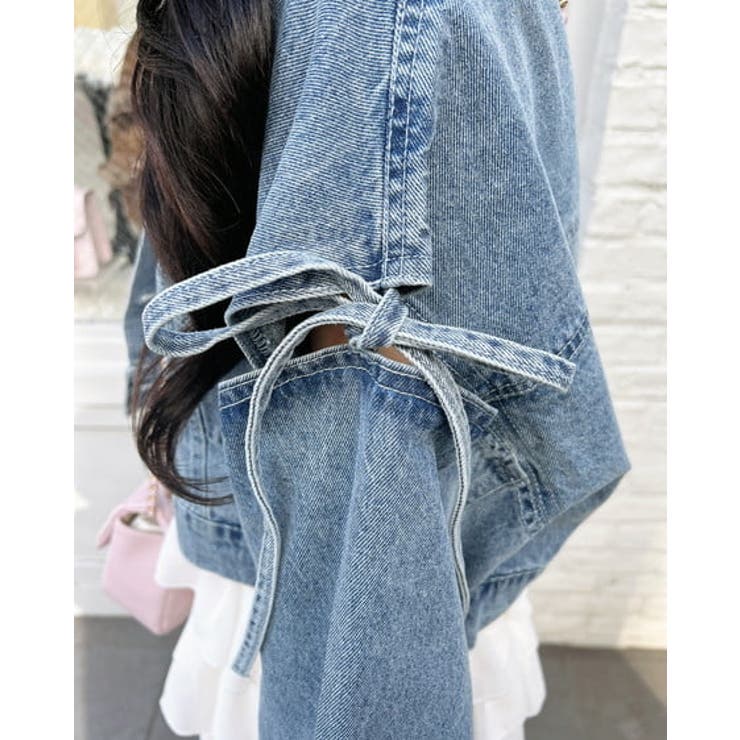 袖リボンクロップド丈Gジャン | INGNI  | 詳細画像6 