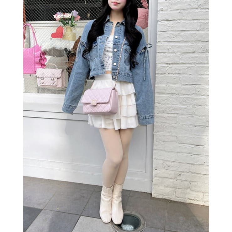 袖リボンクロップド丈Gジャン | INGNI  | 詳細画像3 