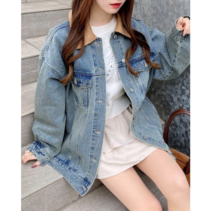 衿異素材取り外しBIG Gジャン | INGNI  | 詳細画像10 