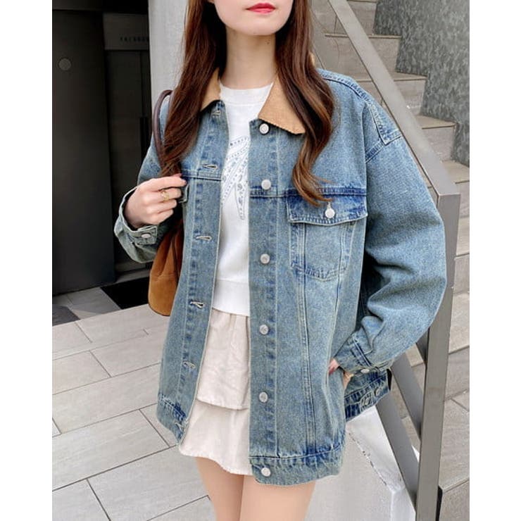 衿異素材取り外しBIG Gジャン | INGNI  | 詳細画像8 