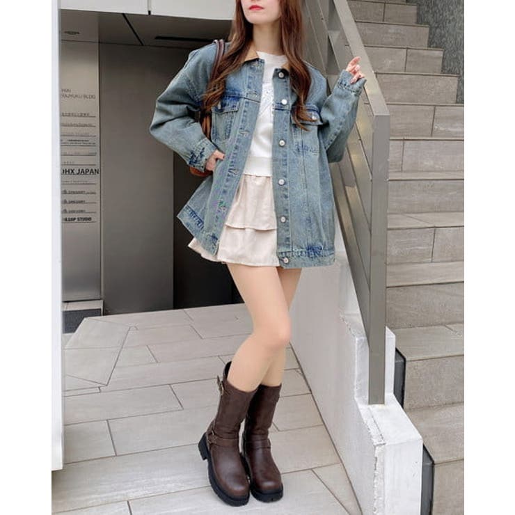 衿異素材取り外しBIG Gジャン | INGNI  | 詳細画像2 