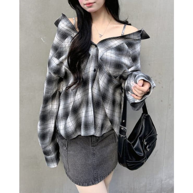 2wayオフショルチェック柄SH | INGNI  | 詳細画像6 