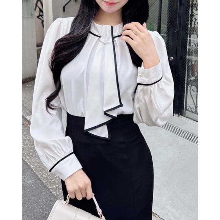 パール装飾チェーン付トロミBL | INGNI  | 詳細画像8 