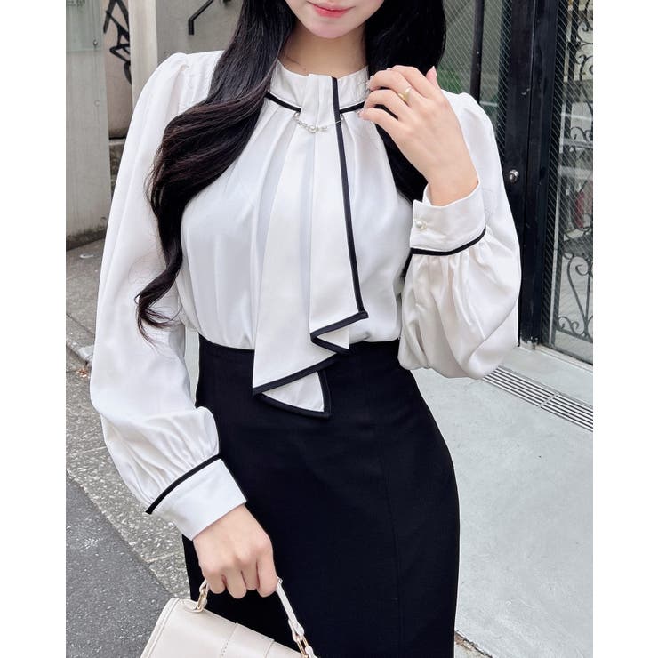 パール装飾チェーン付トロミBL | INGNI  | 詳細画像1 