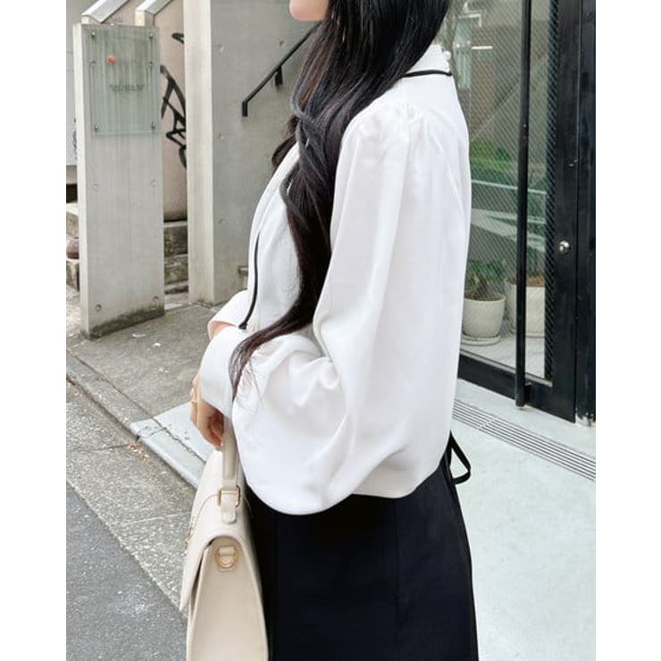 パール装飾チェーン付トロミBL | INGNI  | 詳細画像6 