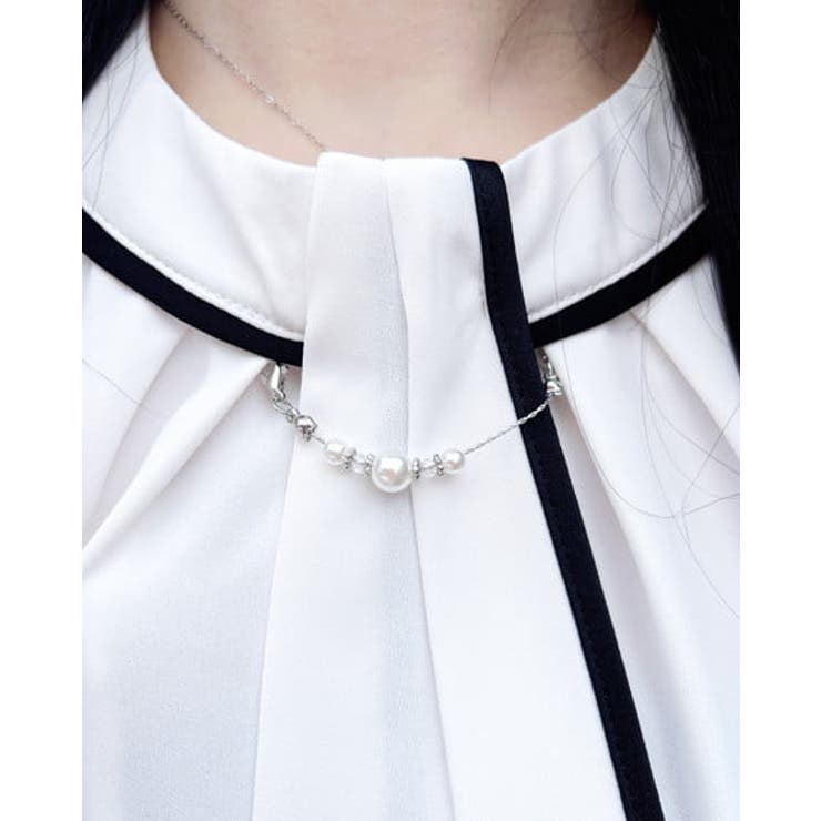 パール装飾チェーン付トロミBL | INGNI  | 詳細画像4 