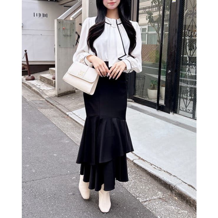 パール装飾チェーン付トロミBL | INGNI  | 詳細画像3 