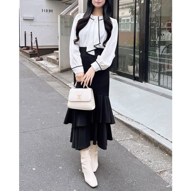 パール装飾チェーン付トロミBL | INGNI  | 詳細画像2 