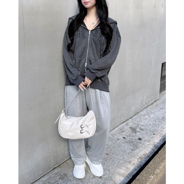 ムラ染め貼付ロゴZIPパーカー | INGNI  | 詳細画像7 