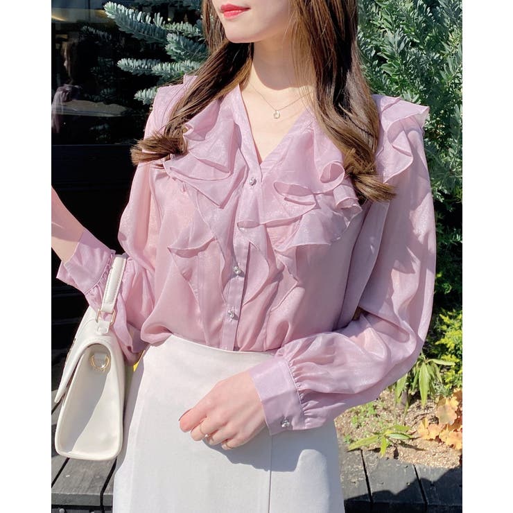 装飾釦ラメシアーフリルBL | INGNI  | 詳細画像1 