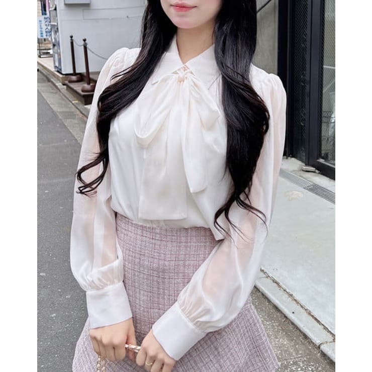 オフホワイト | ラメシアーボウタイBL | INGNI 