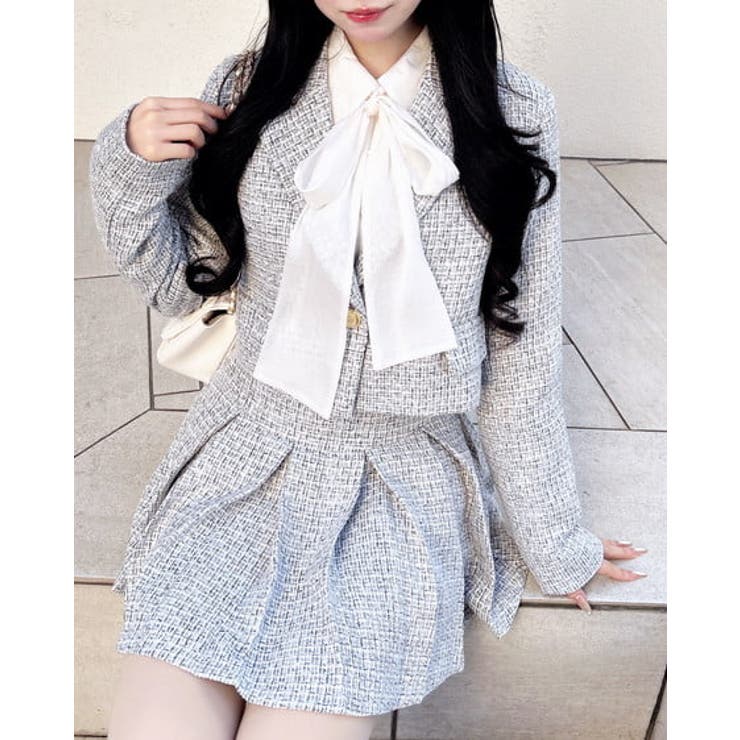 オフクロ/ツイード | ツイードショートテーラードジャケット | INGNI 