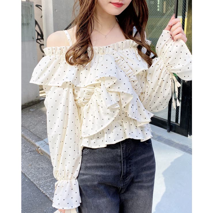 クロスフリルオフショルBL | INGNI  | 詳細画像1 