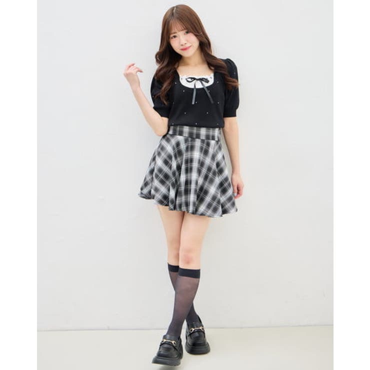 12Gビジュー飛ばしレイヤード風ニット | INGNI  | 詳細画像4 