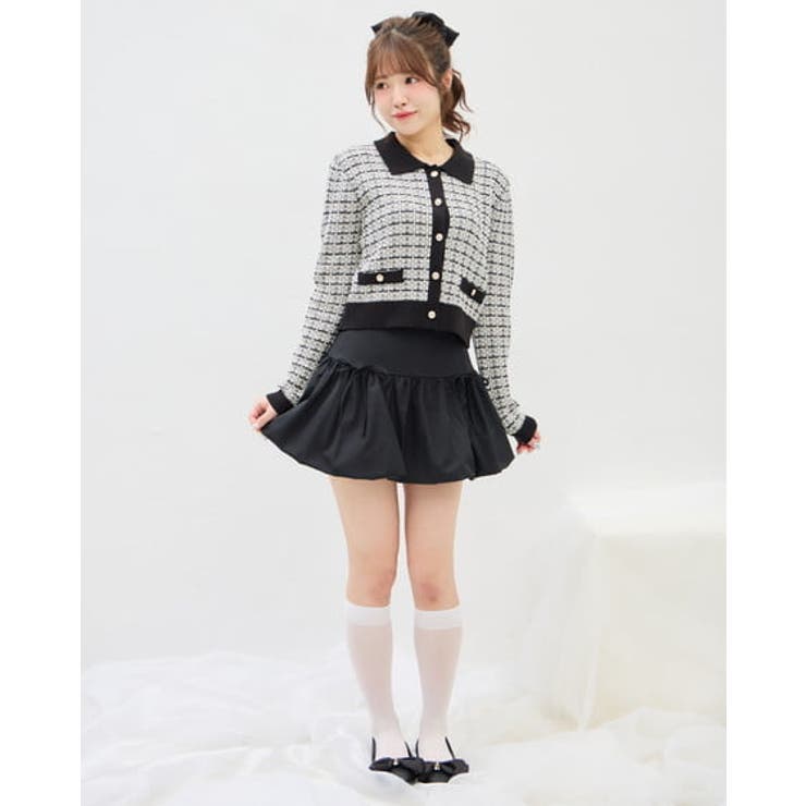 7G衿付ツイードバイカラーニットCD | INGNI  | 詳細画像6 