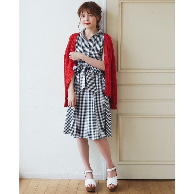 18春夏 サッシュ付開襟衿シャツ Op 品番 Ingw Ingni イング のレディースファッション通販 Shoplist ショップリスト