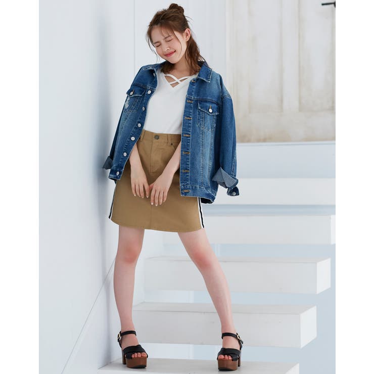 リブフロントクロス／Vネックトップス[品番：INGW0002854]｜INGNI