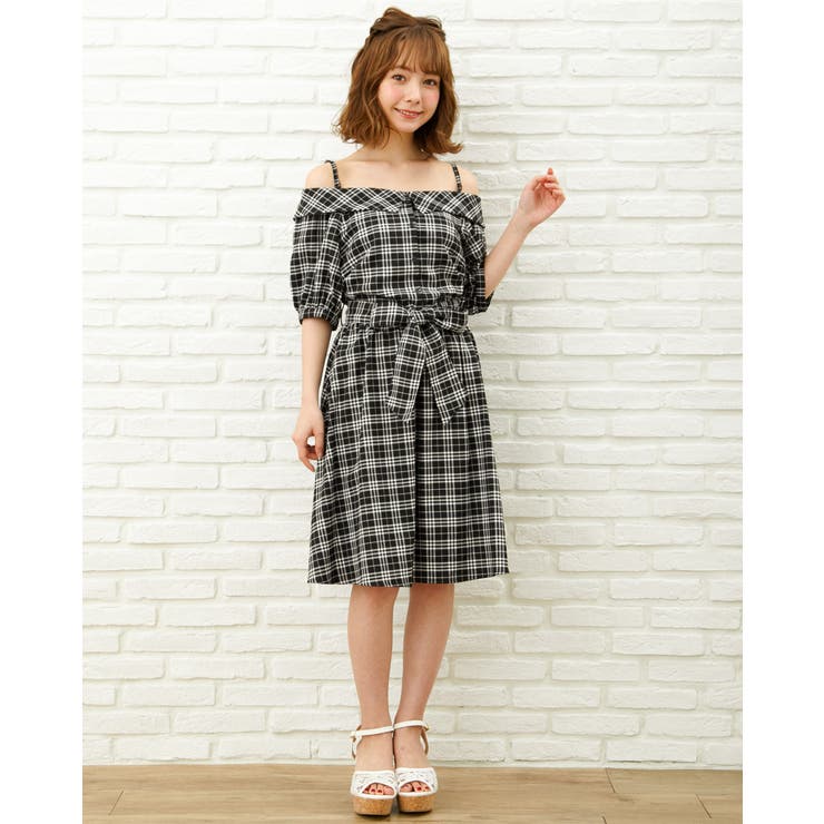 チェック柄オフショルシャツ Op 品番 Ingw Ingni イング のレディースファッション通販 Shoplist ショップリスト