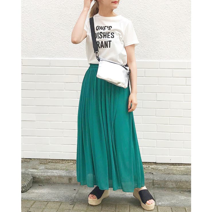 シフォン楊柳／ロングスカート[品番：INGW0002993]｜INGNI （イング