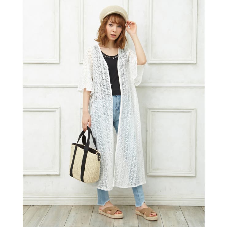 S ストライプレースガウン 品番 Ingw Ingni イング のレディースファッション通販 Shoplist ショップリスト