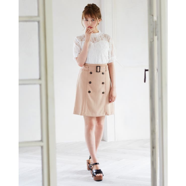 ハイネックレース／トップス[品番：INGW0003483]｜INGNI