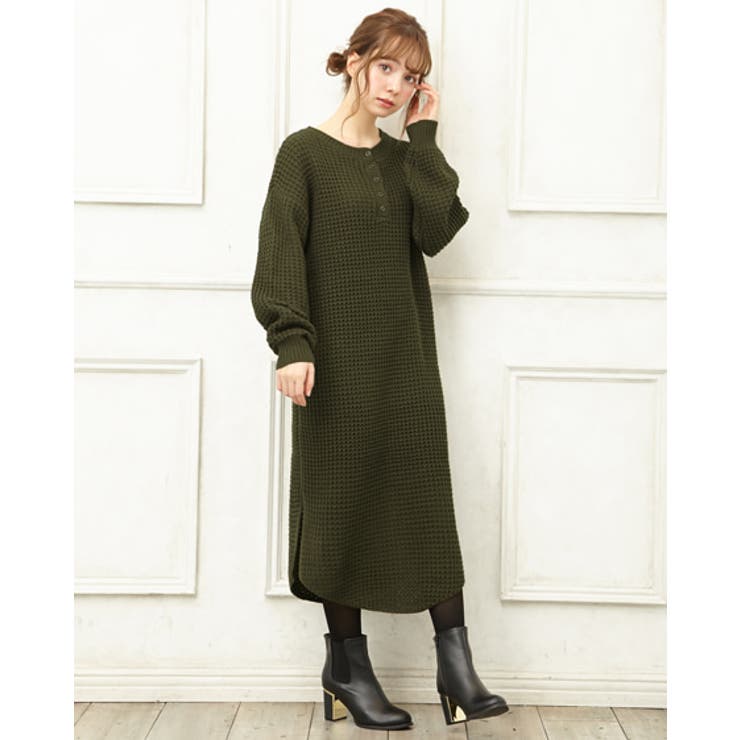 5gワッフルヘンリーnニットop 品番 Ingw Ingni イング のレディースファッション通販 Shoplist ショップリスト