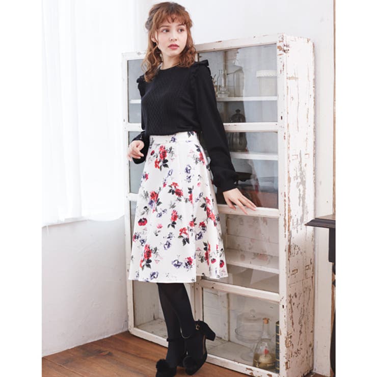 sister jane Calla 花柄 ジャガード ミディスカート fit=scale-down,w=1200