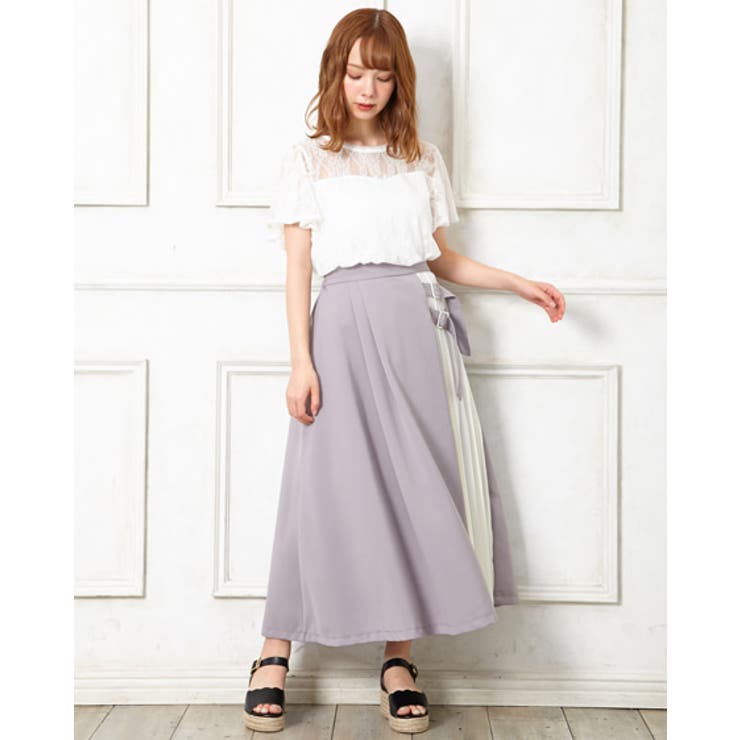 サイドベルトプリーツ切替/SK[品番：INGW0005065]｜INGNI （イング）の  