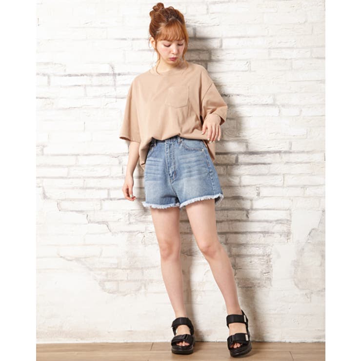 mwobhm M.W.O.B.H.Mデニムショートパンツ カットオフデニム カットオフデニムショートパンツ[品番：INGW0005173]｜INGNI