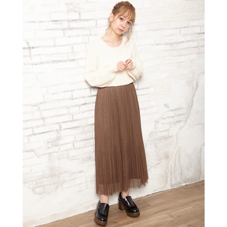 チュールプリーツロングsk 品番 Ingw Ingni イング のレディースファッション通販 Shoplist ショップリスト