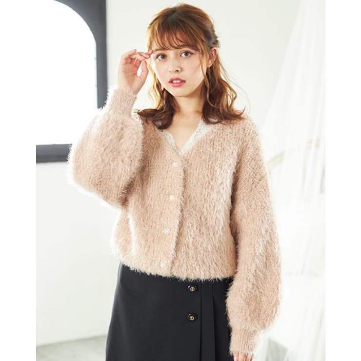 フェザーショートカーデ[品番：INGW0005331]｜INGNI （イング）の