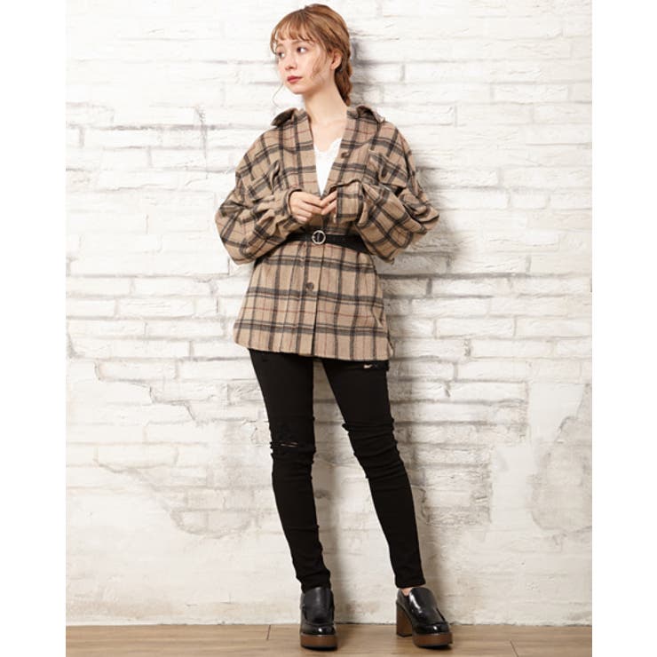 シャギーチェックCPO/SH CPOジャケット[品番：INGW0005455]｜INGNI