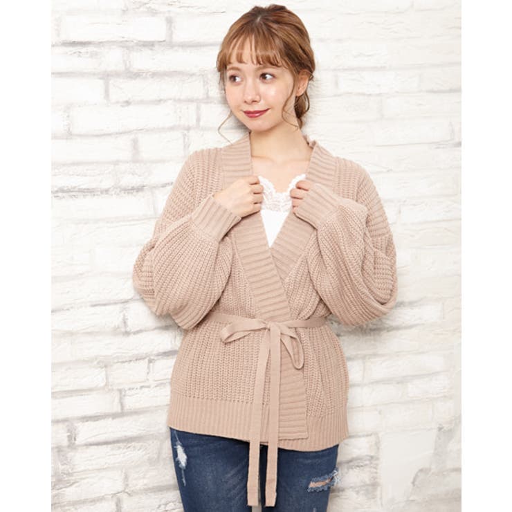 片畦カシュクールカーデ[品番：INGW0005332]｜INGNI （イング）の  