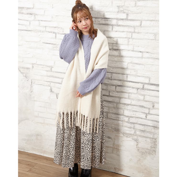 単色レオパード柄ギャザー/SK[品番：INGW0005530]｜INGNI （イング）の