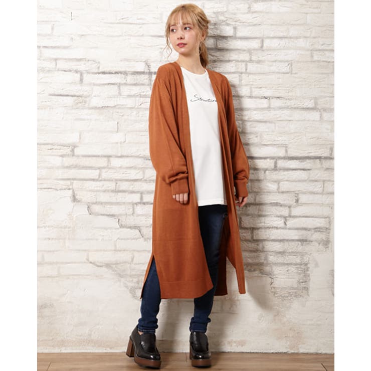 12g天竺サッシュ付ロングカーデ 品番 Ingw Ingni イング のレディースファッション通販 Shoplist ショップリスト