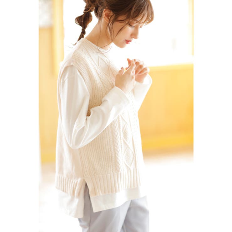 サイドスリット無地ロングtシャツ 品番 Ingw Ingni イング のレディースファッション通販 Shoplist ショップリスト