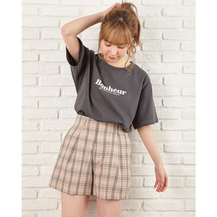 SET UP対応チェック柄キュロット/PT[品番：INGW0005793]｜INGNI